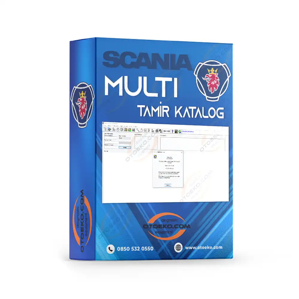 برنامج التشخيص والصيانة الاحترافي Scania Multi v2025.05 Tamir Katalog Yazılımı (Scania) — تثبيت عن بعد عبر TeamViewer - 1